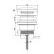 Afvoerplug met drukafsluiting click clack universeel chroom 34G1952111A12