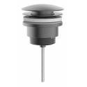 Afvoerplug met drukafsluiting click clack universeel gunmetal staal mat PVD 85G1952086A52