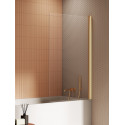 Badscherm Soleo N 60x140 cm gold geborsteld inklapbaar P0179