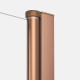 Badscherm Soleo N 50x140 cm copper geborsteld inklapbaar P0128